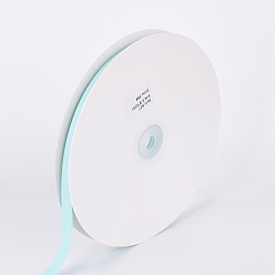 Pale Turquoise Polyester Ribbon, Herringbone Ribbon, Pale Turquoise, 1/4 inch(6mm), about 50yards/roll(45.72m/roll)