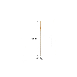 Platinum Metal Heavy Duty Hand Sewing Needles, Platinum, 39mm