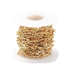 Настоящее золото 18K Латунные стержневые звенья цепи с покрытием стойки, без свинца и без кадмия, несварные, с катушкой, реальный 18 k позолоченный, 13x3.5x1 мм, 4x1 мм