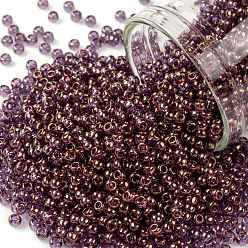 (202) Gold Luster Lilac TOHO 11/0 Round Beads, Japanese Seed Beads, (202) Gold Luster Lilac, 2.2mm, Hole: 0.8mm, about 1110pcs/bottle, 10g/bottle