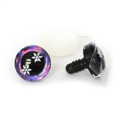 Орхидея Снежинка узор пластиковая кукла безопасность ремесло глаз, с распоркой, для поделок куклы игрушки кукольные плюшевые животные изготовление, сиреневые, 16 мм