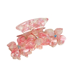 Помидор Заколки для волос в форме когтей из ацетата целлюлозы, аксессуары для волос для женщин и девочек, цветок, помидор, 109 мм