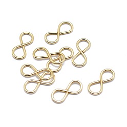 Real 14K Gold Filled Крючки с желтым золотом, бесконечность, 1/20 14 к золоту, без кадмия, без никеля и без свинца, 13x5.7x1.2 мм, отверстие : 3.2 мм