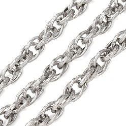 Нержавеющая Сталь Цвет 304 из нержавеющей стали веревочные сети, несварные, с катушкой, цвет нержавеющей стали, 10x7x2 мм