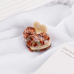 Сиена Заколки для волос с когтями из ацетата целлюлозы (смола), аксессуары для волос для девочек и женщин, цвет охры, 43x39 мм