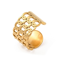 Oval 304 открытые манжеты из нержавеющей стали, золотые, овальные, 14 мм, внутренний диаметр: 18 мм