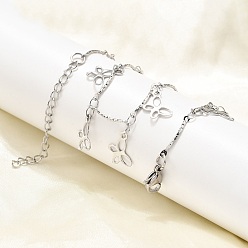 Нержавеющая Сталь Цвет 304 ожерелья из текстурированной нержавеющей стали с подвесками в виде бабочки и кисточками, не тускнеет, цвет нержавеющей стали, 17.80 дюйм (45.2 см)