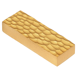 Золотой 1латунный пресс-папье, принадлежности для каллиграфии, прямоугольные, золотые, 53x19.5x9.5 мм