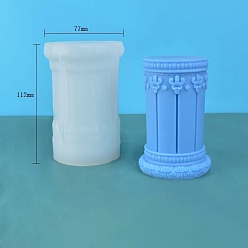 Белый Колонна с цветком силиконовые формы для свечей своими руками, пищевой силикон для изготовления свечей, белые, 77x112 мм