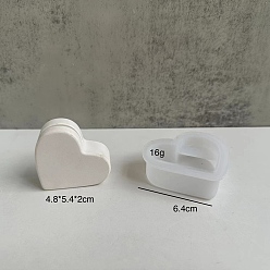 Белый Силиконовые формы для держателей визиток, формы для литья смолы, для уф-смолы, изготовление изделий из эпоксидной смолы, белые, 64 мм