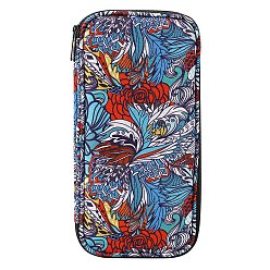 Разноцветный Вязаная сумка с цветочным узором в китайском стиле, сумка для крючков и спиц, красочный, 27.5x13 см