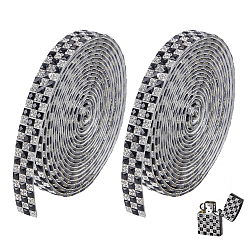 Реактивный Самолет 2 шт. стеклянные стразы с узором «тартан» с горячей фиксацией, горный хрусталь, хрустальная лента для шитья со стразами, аксессуары для костюма, струя, 11.5x2 мм, 3 ярдов/шт.