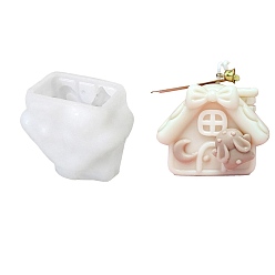 Белый Силиконовые формы для свечей своими руками, пищевой силикон, изготовление украшений, для изготовления свечей, белые, 55x66 мм