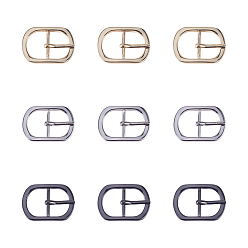 Mixed Color Alloy Buckles, Rectangle, Mixed Color, 45~45.5x32.5x6mm, Hole: 17x24.5mm, 15pcs/box
