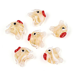 Мокасин Бусины лэмпворк , рыба, мокасин, 14.5~19x17~21.5x9~10 мм, отверстие : 1.2~1.4 мм, около 29~30 шт / нитка, 17.32~18.50'' (44~47 см)