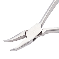 Нержавеющая Сталь Цвет Плоскогубцы из стали, Клещи для регулировки носа для очков, цвет нержавеющей стали, 147x48.5x14 мм