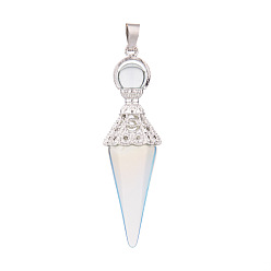 Опал Opalite подвески, конус, 61 мм