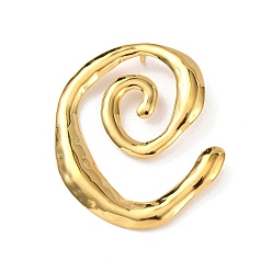 Золотой 304 из нержавеющей стали большие кулоны, спиральные подвески, золотые, 50.5x43x2.5 мм, отверстие : 3.5 мм