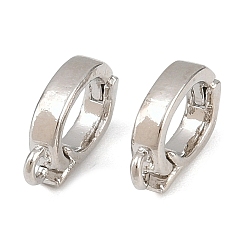 Платина Латунный усилитель укороченный кулон залог, навесные поручительства, без кадмия и без свинца, с петлей, стойки покрытие, долговечный, платина, 10x6x2 мм, отверстие : 1 мм