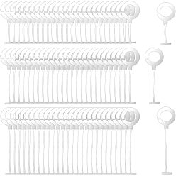 Белый 1500 шт. 3 стили пластиковые стандартные крепления для пистолета для маркировки, ценник на одежду колючки насадки для маркировки пистолета, белые, 35~54x14~14.5x0.6~0.8 мм, 500 шт / стиль