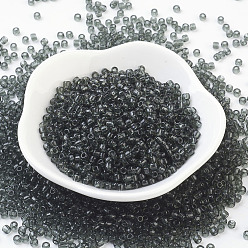 Светло-серый Стеклянные бусины matsuno mgb, японский бисер, 8/0 прозрачные стеклянные круглые отверстия, светло-серый, 3x2 мм, отверстия: 1 мм, около 14000 шт / мешок, 450 г / мешок