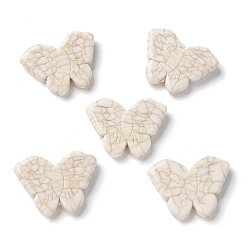 Снежный Акриловые бусины, имитация бирюзовый бисер, бабочка, снег, 19.5x26x5.5 мм, отверстие : 1.6 мм, о 265 шт / 500 г.