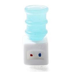 Бледно-бирюзовый Смоляной диспенсер для водыминиатюрные украшения, аксессуары для домашнего кукольного домика с микро-ландшафтом, притворяясь опорными украшениями, бледные бирюзовая, 13x13x28.5 мм