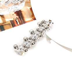 Серебро Пластиковая спиральная резинка для волос, телефонный провод, резинки для волос, телефонный шнур, держатель для хвоста, аксессуары для женщин и девочек, серебряные, 80x25 мм