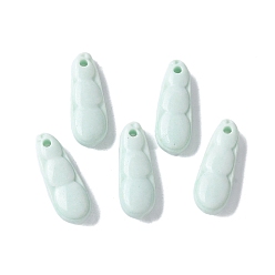 Светло-голубой Натуральные радужные агатовые подвески из алашана, окрашенные, гороховые обереги, светло-голубой, 11~11.5x4.5~5x3~3.5 мм, отверстие : 1.2 мм