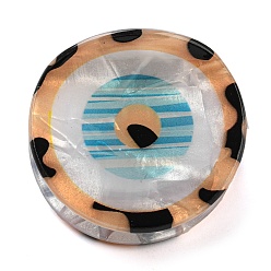 Персиковый Слойка Заколки для волос из ПВХ в форме сглаза, для женщины девушка, розовые, 43x46x36 мм