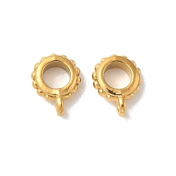 Настоящее золото 18K 304 дуги из нержавеющей стали, ионное покрытие (ip), реальный 18 k позолоченный, 10x8x3.5 мм, отверстие : 1.2 мм, внутренний диаметр: 4 мм
