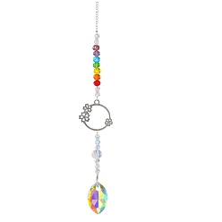 Цветок Подвеска в виде ловца солнца из хрустального стекла, создатель радуги, украшение сада и дома своими руками, цветок, 400 мм