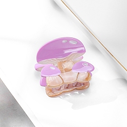 Сливовый Симпатичные заколки для волос из ацетата целлюлозы с грибами, аксессуары для волос для девочек, слива, 50x43 мм