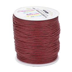 Red Waxed Cotton Cords, Red, 1mm, about 100yards/roll(91.44m/roll), 300 feet/roll