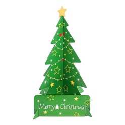 Зеленый Бумажные украшения для рождественской елки, зелёные, 200x157 мм