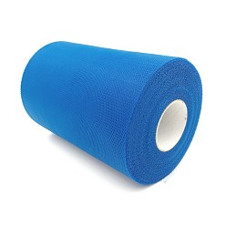 Dark Blue Deco Mesh Ribbons, Tulle Fabric, Tulle Roll Spool Fabric For Skirt Making, Dark Blue, 6 inch(15cm), about 100yards/roll(91.44m/roll)