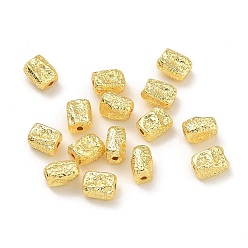 Rectangle Сплавочные бусины, долговечный, стойки покрытие, реальный 18 k позолоченный, прямоугольные, 8x6x5 мм, отверстие : 1.2 мм