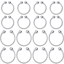 Platino 20piezas 2 estilos clips de bikini de aleación, Pieza de repuesto para broche de sujetador, 32.5~44.5x31~42x6.5~8.5 mm, 10 piezas / estilo