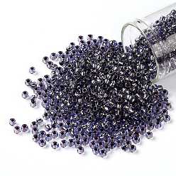 (749) Copper Lined Light Sapphire TOHO Round Seed Beads, Japanese Seed Beads, (749) Copper Lined Light Sapphire, 8/0, 3mm, Hole: 1mm, about 10000pcs/pound