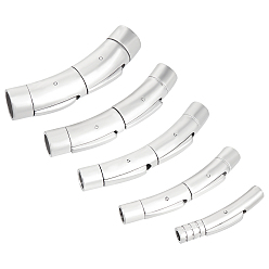 Нержавеющая Сталь Цвет Штыковые застежками из нержавеющей стали, матовые, цвет нержавеющей стали, 304sets / коробка