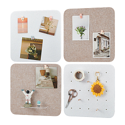 (52) Непрозрачная лаванда 4шт. 4 стили квадратная самоклеящаяся фетровая доска объявлений, форум для домашнего офиса и школы, разноцветные, 291x291x9 мм