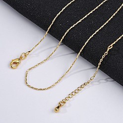 Настоящее золото 18K Латунные цепочки-цепочки «бостон» для женщин, 304 из нержавеющей стали застежкой омар, стойки покрытие, без свинца и без кадмия, долговечный, реальный 18 k позолоченный, 17.91x0.04 дюйм (45.5x0.1 см)