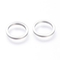 Нержавеющая Сталь Цвет Устойчивы к потускнению 304 соединительные кольца из нержавеющей стали, цвет нержавеющей стали, 14x1.5 мм