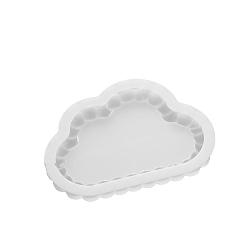 Cloud Силиконовые формы для подставок своими руками, формы для литья смолы, для уф-смолы, изготовление ювелирных изделий из эпоксидной смолы, белые, облако, 167x121x20 мм