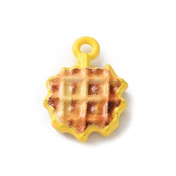 Сэнди Коричневый Подвески из сплава , темы еды, песчаный коричневый, 16x12x3 мм, отверстие : 1.6 мм