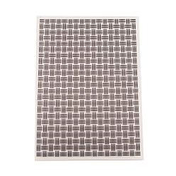 Others Transparent Plastic Embossing Template Folders, For DIY Scrapbooking/Photo Album Decorative/Embossed Paper, Stamp Sheets, Black, Other Pattern, 17.8x12.7cm