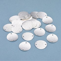 Посеребрённый Соединители латунные звенья, долговечный, плоско-круглые, 925 серебро покрытием, 18x1 мм, отверстие : 1.5 мм