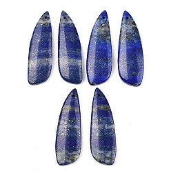 Wing Природный лазурит подвески, подходящие подвески, крылатые прелести, 40~41x13~13.5x4~4.5 мм, отверстие : 1.2 мм