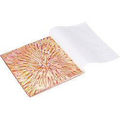 Разноцветный Латунная металлическая фольга, diy sparkly paillettetips гвоздь, красочный, 143x142x1 мм