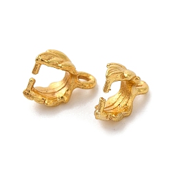 Золотой Наберешь металлизации сплава шармов, зажимы для листовой меди, золотые, 10x11.5x4 мм, отверстие : 1.5 мм